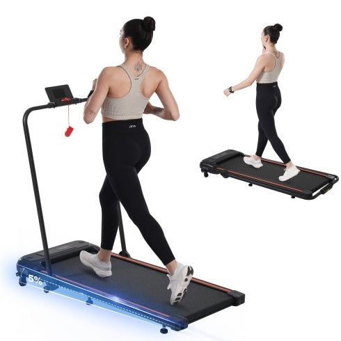 NEW Folding Walking Pad Under Desk Treadmill For Home Office -2.5HP Walking Treadmill With Incline 0.5-7.5MPH 265LBS Capacity Treadmill For Walking Running - Two Ways To Adjust Speed