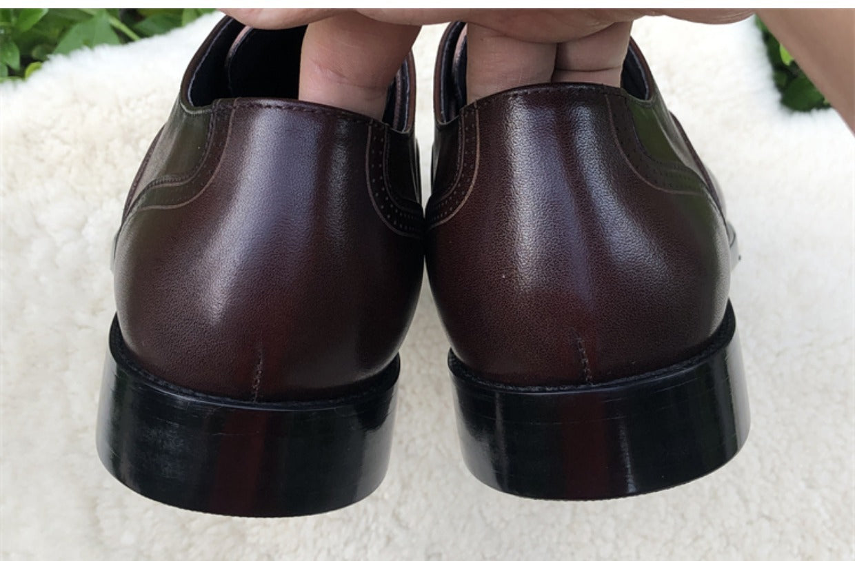 Men's Business Suit Carved Leather Shoes