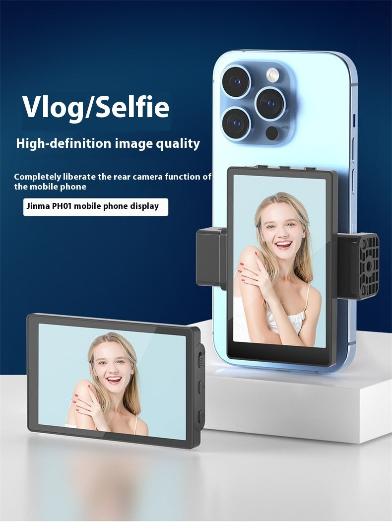 Mobile Phone Selfie Mirror Display Screen Magnetic Suction Phone Clip