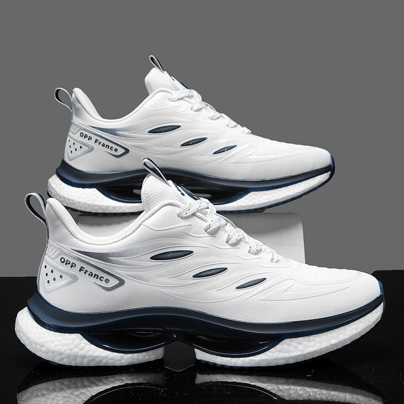 Sneaker Leather Fashionable Shock-absorbing Casual Running Shoes