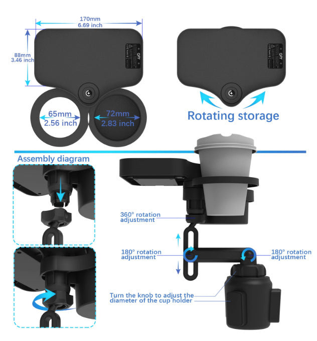 Car Cup Holder Car Cup Holder With Wireless Charging