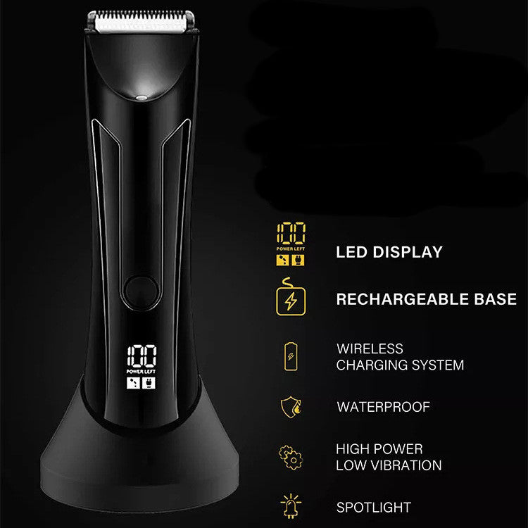 Trimmer Shaver Washed Shaver Leg Hair Body Hair Clipper LCD