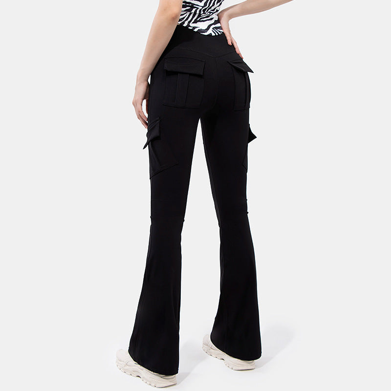 Wide Leg Tight High Waist Micro-pull Yoga Trousers