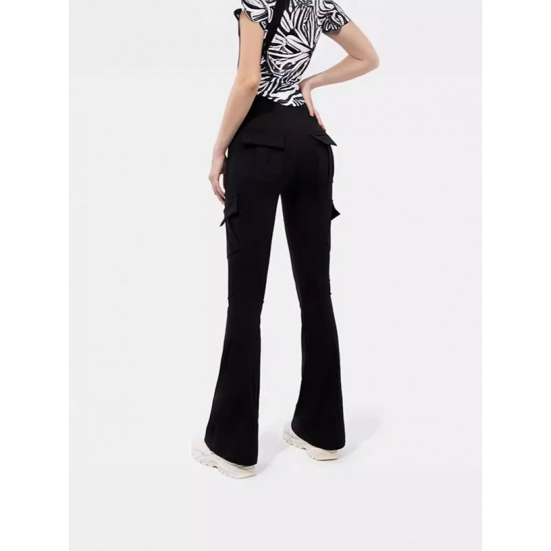 Wide Leg Tight High Waist Micro-pull Yoga Trousers