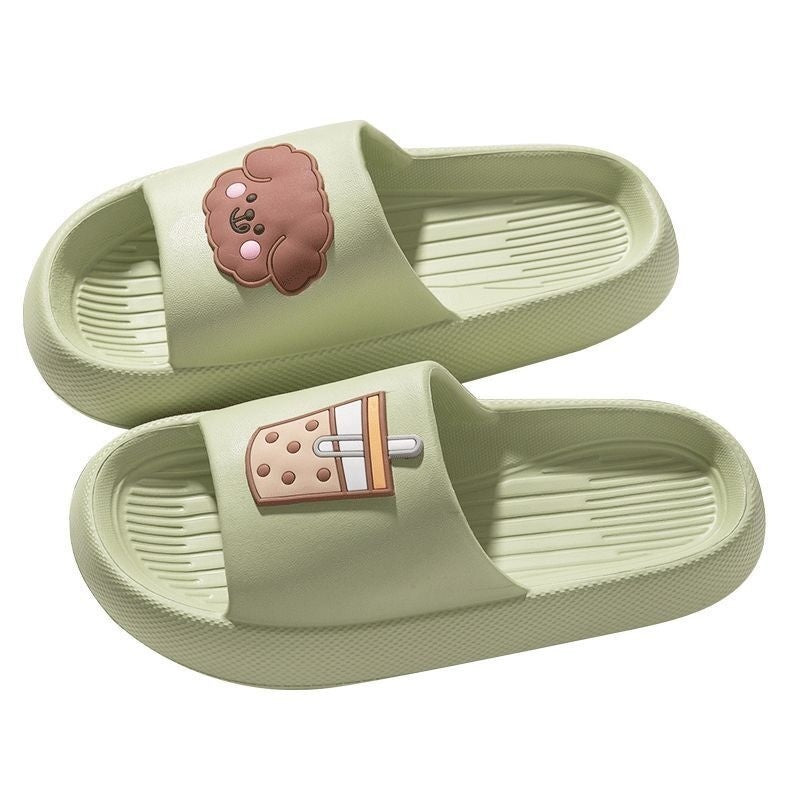 Slip-on Couple Slippers Women's Bath Indoor Home Soft Non-slip