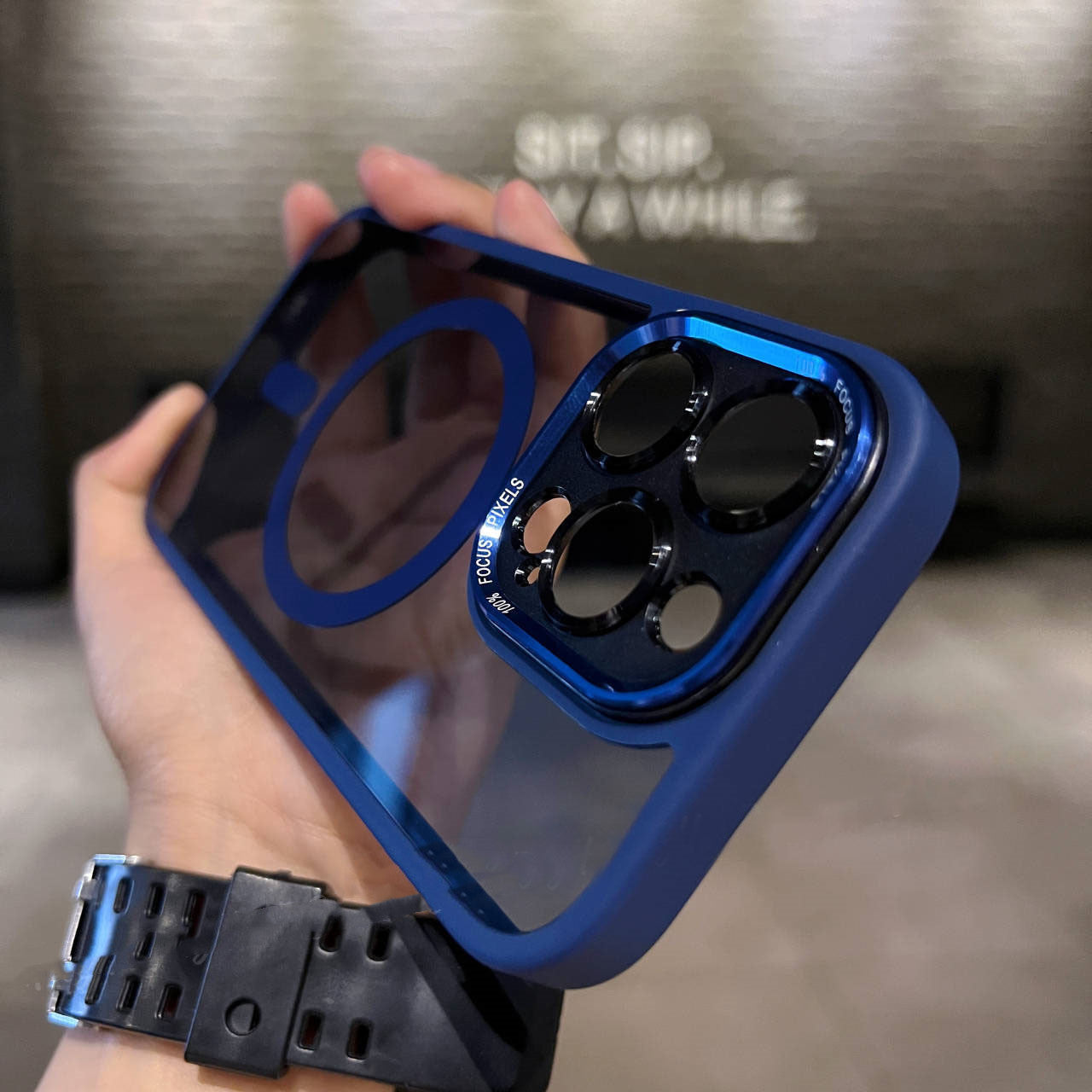 Metal Lens Magnetic Phone Case