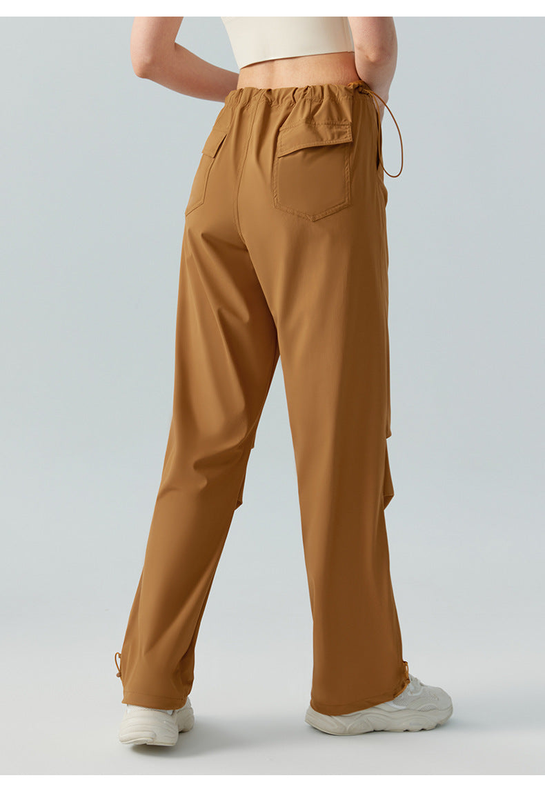 Women's Fashionable Loose Drooping Straight-leg Pants Breathable Trousers