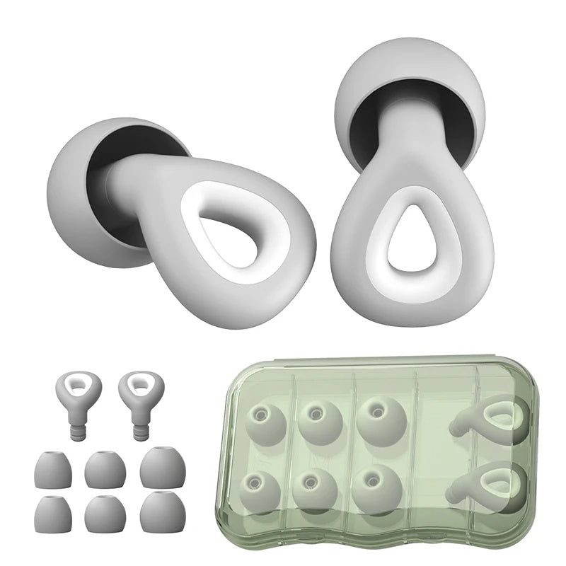 New Silicone Noise-reduction Ear Plugs Waterproof And Silent