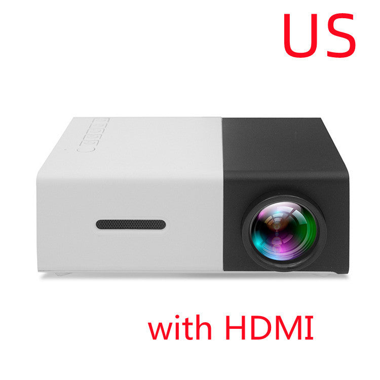 Portable Projector 3D Hd Led Home Theater Cinema HDMI-compatible Usb Audio Projector Yg300 Mini Projector