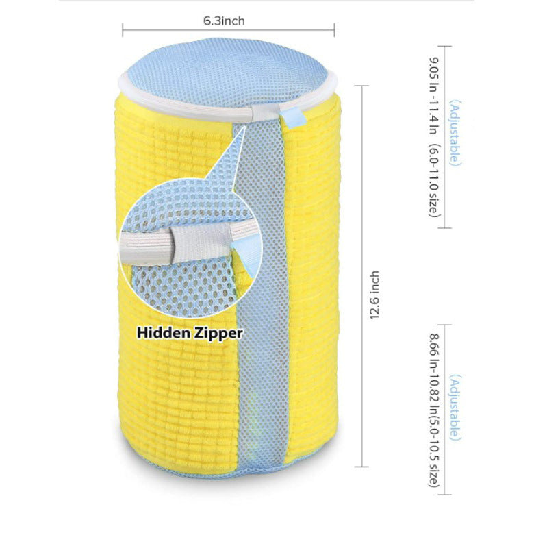 Drum Washing Machine Lazy Portable Models Chenille Shoe Washing Bag