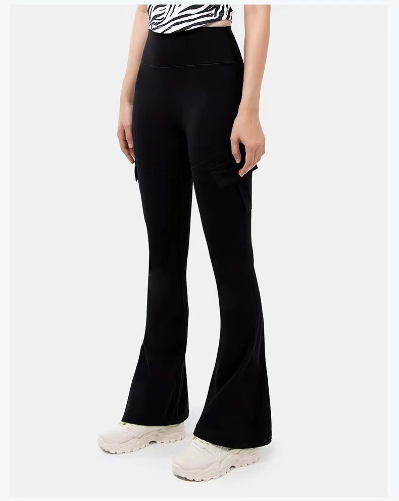 Wide Leg Tight High Waist Micro-pull Yoga Trousers